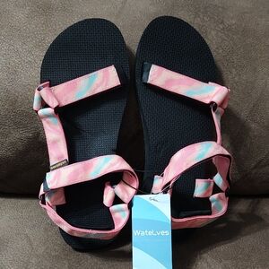 WateLves Women's Sport , Hiding , Beach Sandals with arch Support